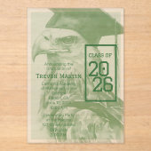 Eagle Graduation Announcement Acrylic Invitation アクリル招待状 (正面)