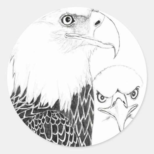 EAGLE HARRIET + M愛のポートレート ラウンドシール (正面)