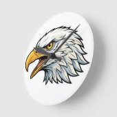 Eagle head clock ラウンド壁時計 (傾斜)