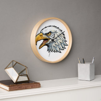 Eagle head designed wall watch 壁時計