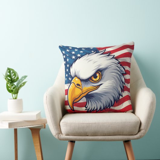 Eagle Head Graphic Tee – USA Pride Apparel クッション (椅子)
