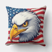 Eagle Head Graphic Tee – USA Pride Apparel クッション (正面)