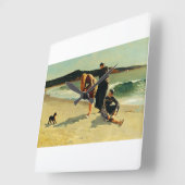 Eagle Head, Manchester, Massachusetts Fine Art  スクエア壁時計 (傾斜)