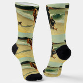 Eagle Head, Manchester, Massachusetts Fine Art  ソックス (傾斜あり)