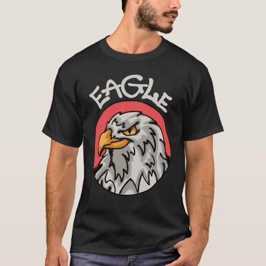 Eagle Head streetwear Tシャツ (正面)
