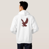 Eagle Hunter Quote Design パーカ (裏面フル)
