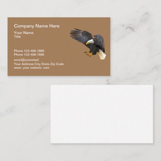 Eagle In Flightロゴデザイン 名刺 (正面/裏面)
