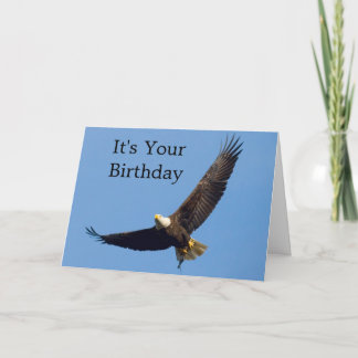 Eagle In Flight Birthday Greeting Card カード