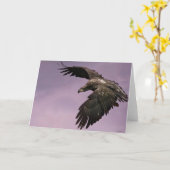 Eagle in Flight Greeting Card カード (黄色い花)