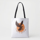 Eagle is the King Tote Bag - はっきりした Eagle Graphic トートバッグ (正面)