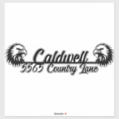 Eagle Mailbox パーソナライズされた Addressステッカー シール (シート)