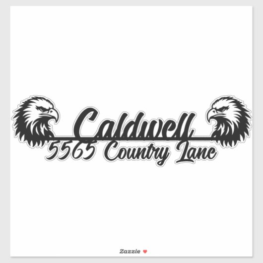 Eagle Mailbox パーソナライズされた Addressステッカー シール (シート)