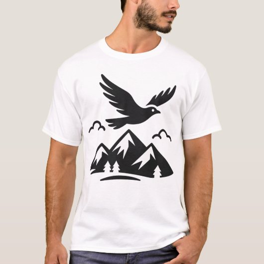 Eagle Mountain Nature Graphic T-Shirt Tシャツ (正面)