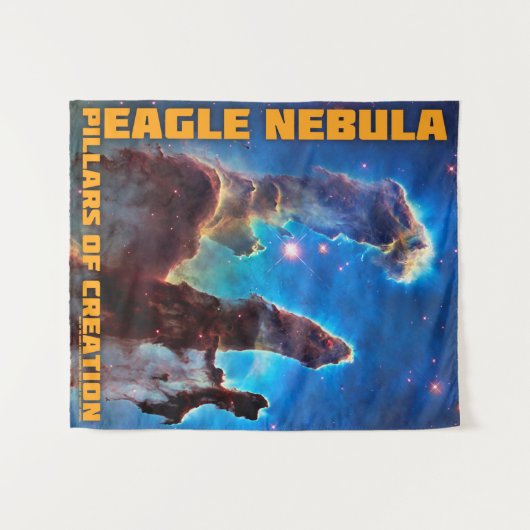 Eagle Nebula Pillars of Creation Medium タペストリー (正面(横))
