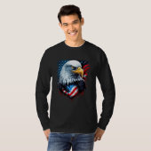 Eagle Of Freedom Merica Patriotic USA Flag 4th of Tシャツ (正面フル)