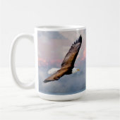 Eagle Olympic Mountains Pacific Northwest Travel コーヒーマグカップ (左)