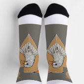 Eagle on socks. Photo logo design. ソックス (上部)