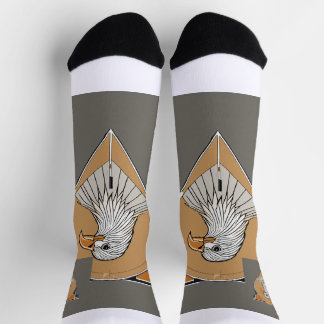 Eagle on socks. Photo logo design. ソックス