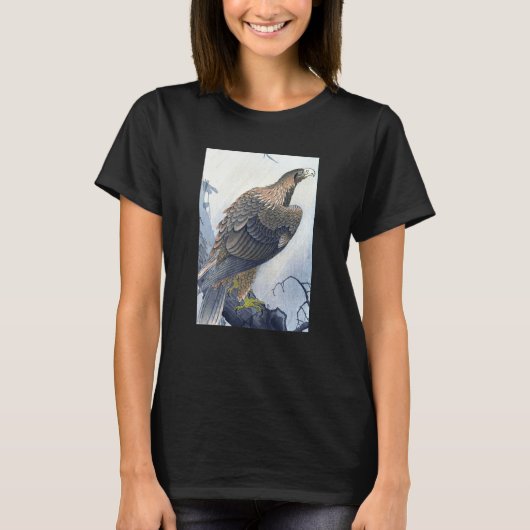Eagle on Tree Branch by Ohara Koson Tシャツ (正面)