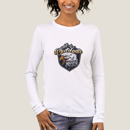 eagle out door mountains  トライブレンドＴシャツ (正面)