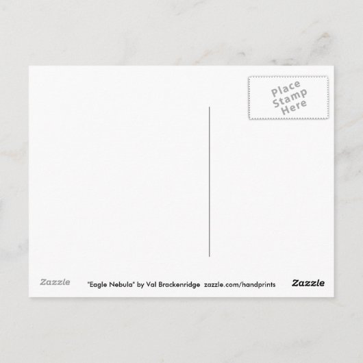 Eagle & Outer Spaceギフト ポストカード (裏面)