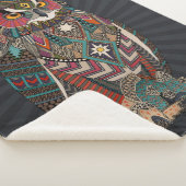 eagle owl dark シェルパブランケット (3/4)