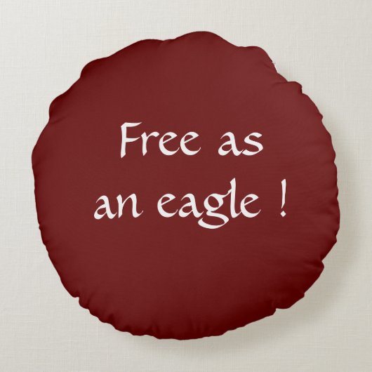 Eagle Personalization文字 ラウンドクッション (裏面)