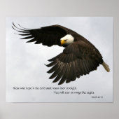 Eagle Photo with Bible Verse ポスター (正面)