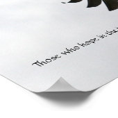 Eagle Photo with Bible Verse ポスター (角)