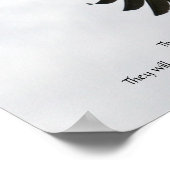 Eagle Photo with Bible Verse ポスター (角)