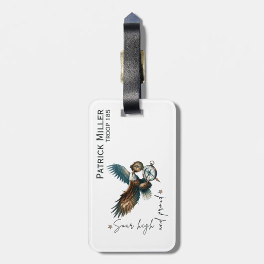 Eagle Rank Luggage Tag | Personalized ラゲッジタグ (裏面縦)