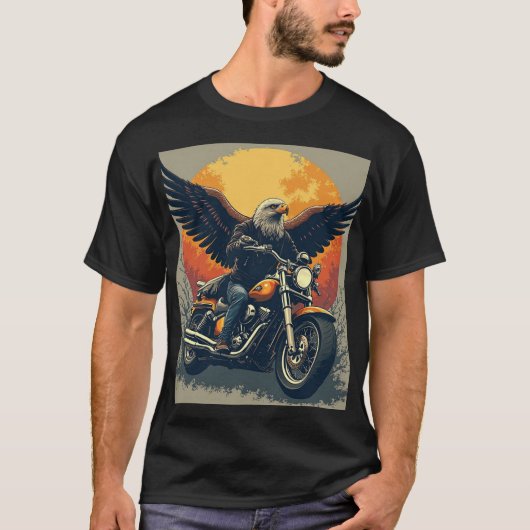 Eagle Rebel Rider Tシャツ (正面)