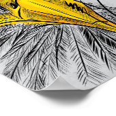 Eagle Sketch Face Wall Art ポスター (角)