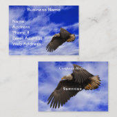 Eagle、Sky、Fractal Cloudsの名刺 名刺 (正面/裏面)
