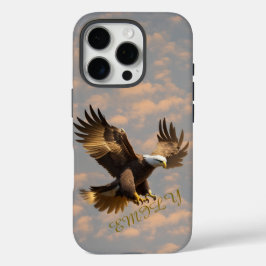 Eagle Sky Phone Case with Custom Name iPhone 16 Proケース