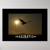 Eagle & Sun IMAGINATIONフォトやる気を起こさせるプリント ポスター (正面)