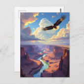 Eagle Themed Keeping in Touch ポストカード (正面/裏面)