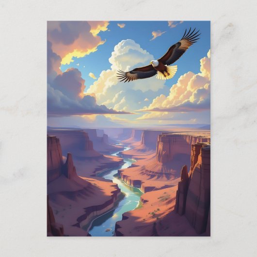 Eagle Themed Keeping in Touch ポストカード (正面)