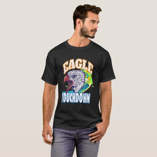 Eagle touchdown football game season tシャツ (正面フル)