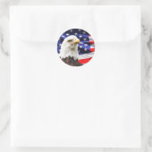 Eagle Usaスタンプ ラウンドシール (バッグ)