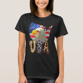 Eagle Usa Lightbulb 4th Of July Memorial Independe Tシャツ (正面)