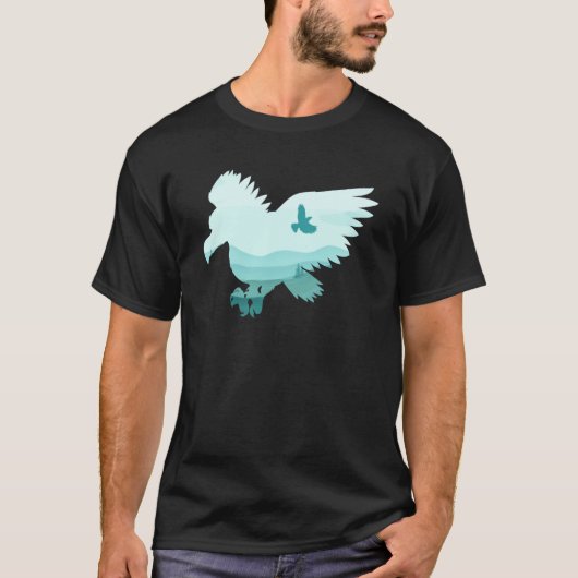 Eagle Wild Animal Endangered Animal Apparel Tシャツ (正面)