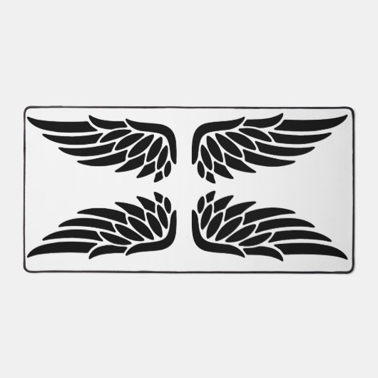 Eagle Wing Black&White Theme Desk Mat デスクマット (正面)