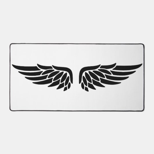 Eagle wing black&white theme desk mat  デスクマット (正面)