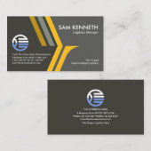 Eagle Wingsスタイリッシュ縁ど創設者CEO 名刺 (正面/裏面)