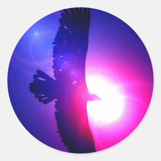 Eagle Wings – イーグル飛行中 ラウンドシール (正面)