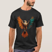 Eagle with Open Wings T-Shirt - はっきりした Graphic Tee Tシャツ (正面)