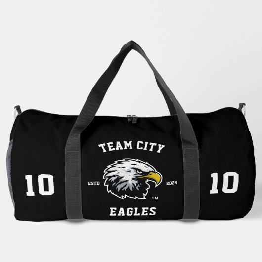 Eagles "Customizable" Sport Team ダッフルバッグ (裏面)