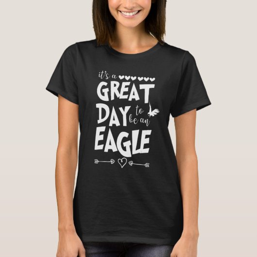 Eagles School Sports Fan Team Spirit Mascot   Tシャツ (正面)