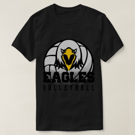 Eagles Volleyball Mascot Logo  Tシャツ (デザイン正面)